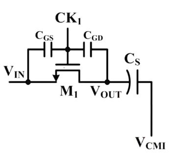 \triangle V=\frac{C_{GS}}{C_{GS}+c_S}V_{CK}